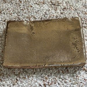 New Gold Whiting & Davis Evening Purse